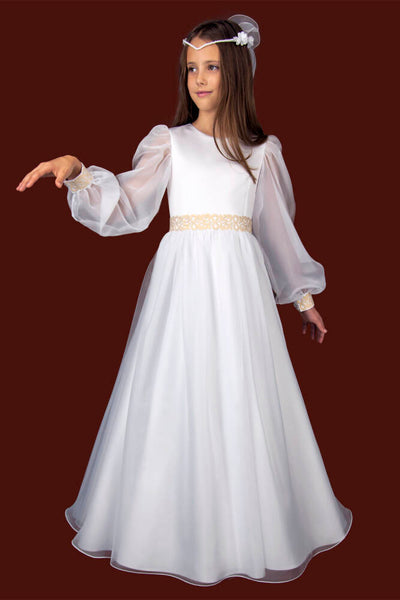 KRE275 White Communion Dress