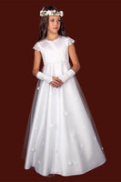 KRS165 White Communion Dress
