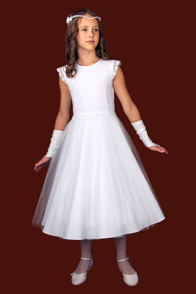 KRS168 White Communion Dress