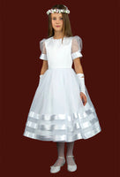 KRE229 White Communion Dress