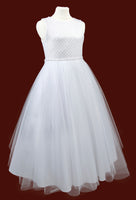 KRE241 White Communion Dress