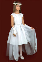 KRE270 White Two-Piece Communion Dress
