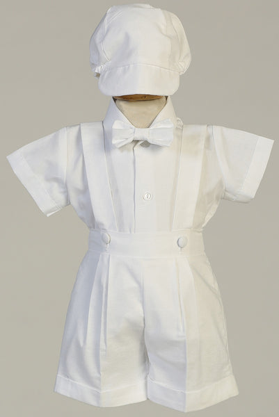 BLAKE White Cotton Oxford Short Set (sizes 0 months -3 years)