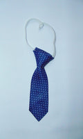 Toddler Boys Blue with White Dots Elasticated Tie (0-4 years)