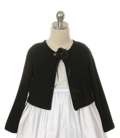 SALE KD133 Black Plain Cardigan (10 years only)