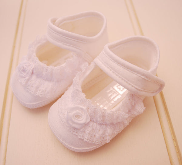 CHLOE Off-White Baby Booties (0-3 months)