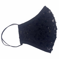 CM14 Black Sequin Mask (avIlable in kids and adult sizes)