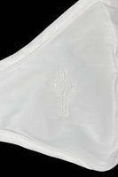 CM5 White Mask with Celtic Cross (adult size)