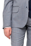DANIEL Pastel Grey Slim Fit Boys 3 Piece Suit (6-14 yrs, slim, regular and plus sizes)