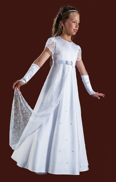 KRE205 White Communion Dress
