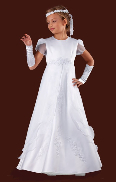 KRE217 White Communion Dress