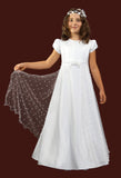 KRE231 White Communion Dress