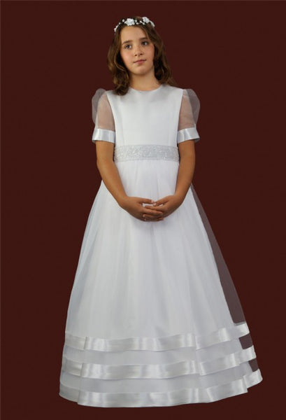 KRE233 White Communion Dress