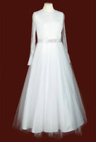 KRE253 White Communion Dress