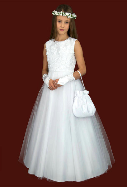 KRE268 White Communion Dress