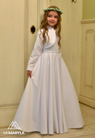 ELZA BZ-141 White Communion Dress