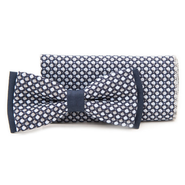 F5 Navy Bowtie & Hanky Set