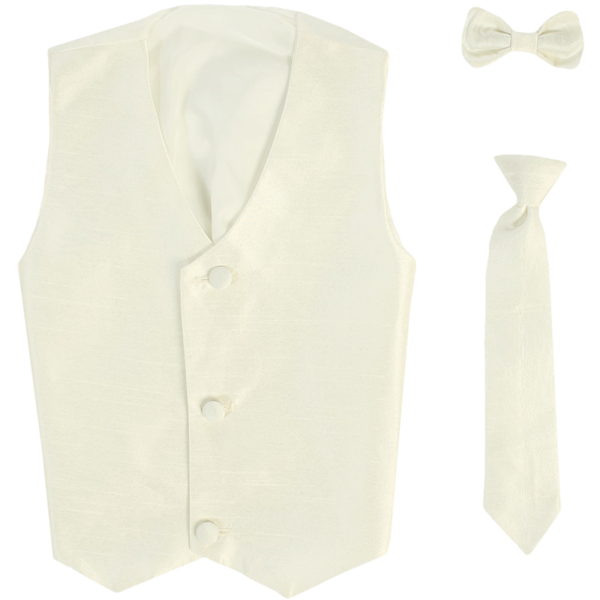 Ivory vest and bow 2025 tie