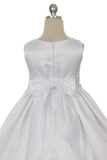 KD235+ White Classic Pleated Dress (plus sizes 16.5-20.5)