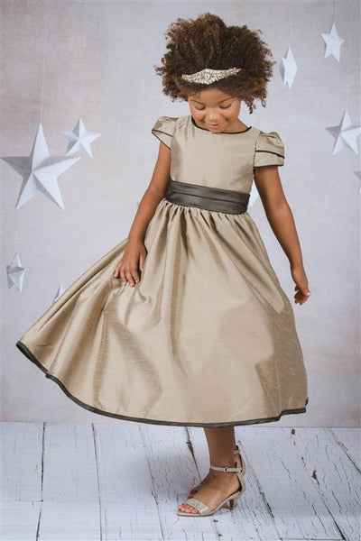 SALE KD406 Taupe Dress (6 years only)