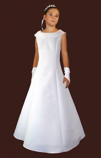 KRS137 White Communion Dress