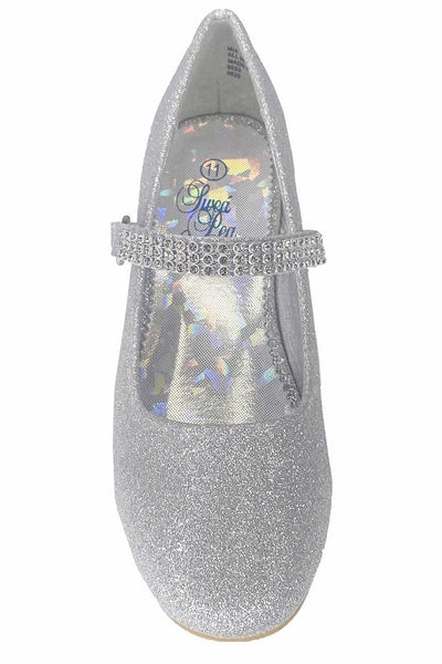 silver dress shoes for juniors Stefanie Shoes