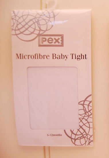 MICROFIBRE Plain Baby Tights (white)