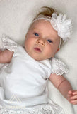 MHB07 White Baby Headband