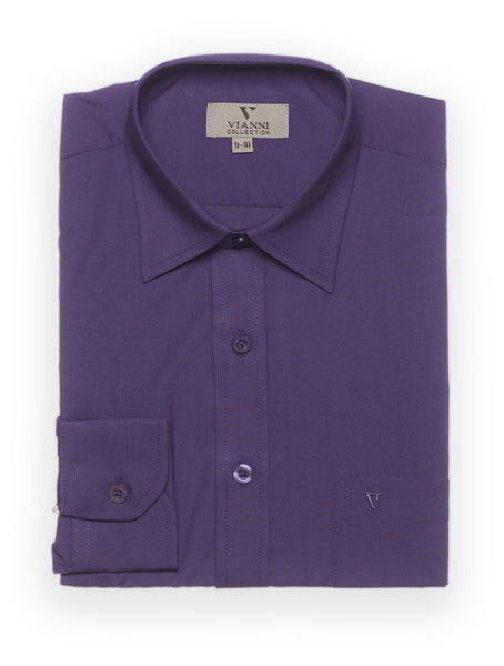 Boys Purple Formal Shirt (LAST CHANCE 7/8 & 9/10 years ONLY)