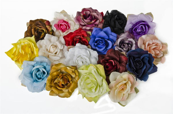 Rose Flower Brooch (choose from 25 colours)