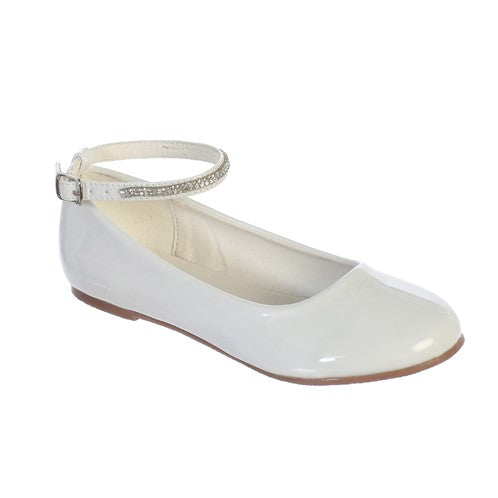 TKS120 Girls White Shoes (sizes 9 to 8 youth)