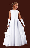 KRS123 White Communion Dress (Stretch)
