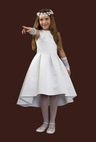KRS131 White Short Communion Dress