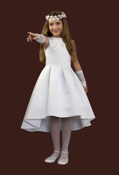 KRS131 White Short Communion Dress Leana Athlone KRS131 White Short Communion Dress Leana Athlone