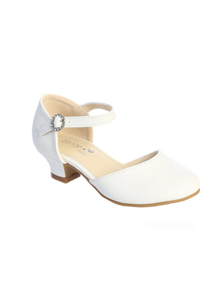 TKS150 Girls White Shoes (sizes 9 junior -8 youth)