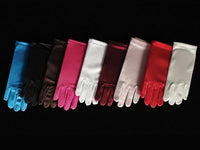 GL2K12 Short Stretch Satin Gloves (ivory and more colours)