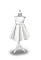 SMERFETKA White Baby Dress with Lace Detail (0-18m)