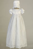WILLOW White Long Christening Gown (0-18M)