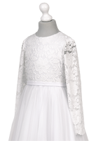 TOSIA BZ-059 White Communion Dress