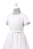 TOSIA BZ-065 White Communion Dress